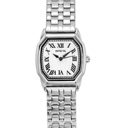 Montre Invicta Wildflower pour femme, cadran argenté, acier inoxydable, quartz, 48957