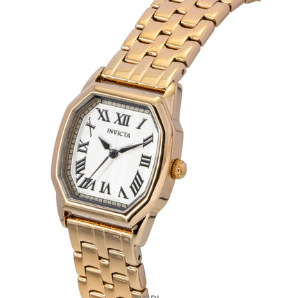Montre Invicta Wildflower pour femme, acier inoxydable, cadran argenté, quartz, 48960