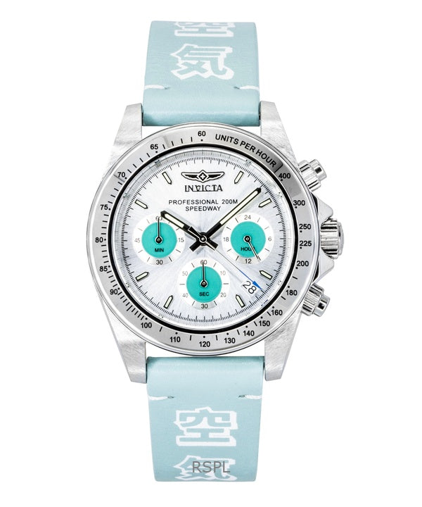 Montre homme Invicta Speedway Forces Of Nature Chronographe GMT Cadran Argent Quartz Plongeur 49291 200M