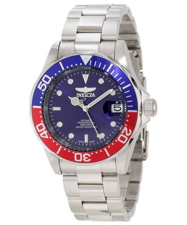 Invicta Pro pilote automatique 300M cadran bleu INV5053/5053 montre homme