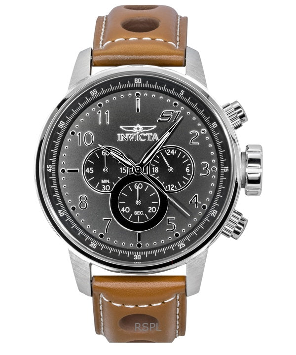 Montre homme Invicta S1 Rally Zager Exclusive Chronographe Bracelet cuir Quartz 90102 100M