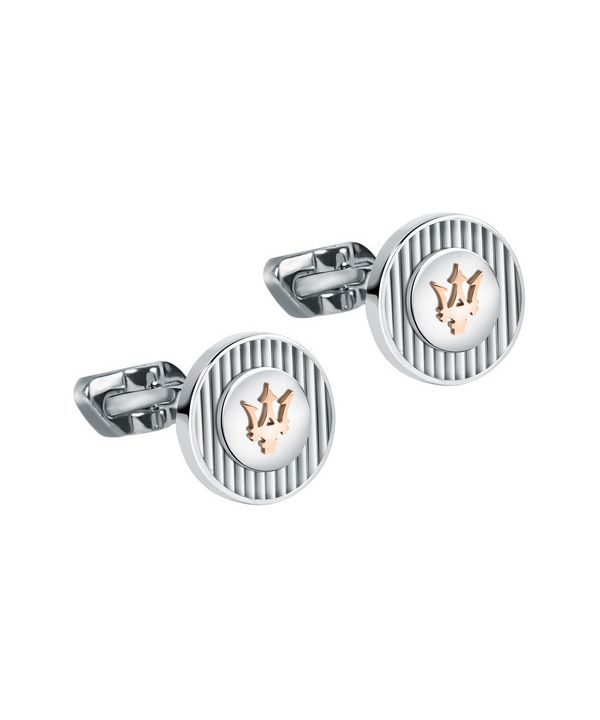Maserati Jewels Boutons de manchette en acier inoxydable JM121ATK14 pour homme