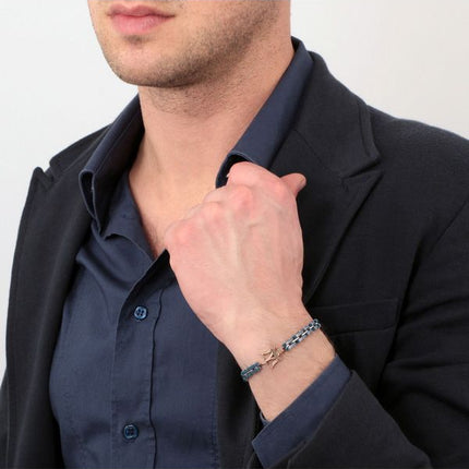 Maserati Jewels Bracelet en acier inoxydable et céramique JM219AQH14 pour homme