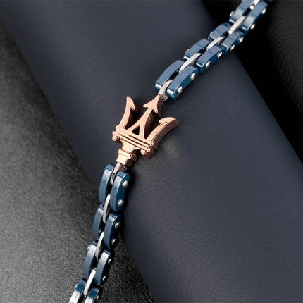 Maserati Jewels Bracelet en acier inoxydable et céramique JM219AQH14 pour homme