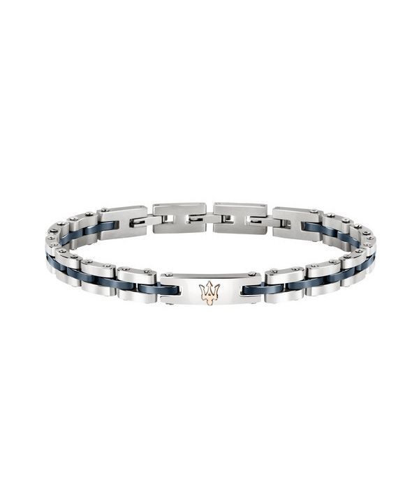 Maserati Jewels Bracelet en acier inoxydable et céramique JM220ASR08 pour homme