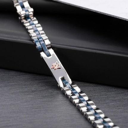 Maserati Jewels Bracelet en acier inoxydable et céramique JM220ASR08 pour homme
