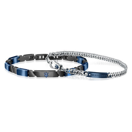 Maserati Jewels Bracelet en acier inoxydable et céramique JM221ATZ01 pour homme