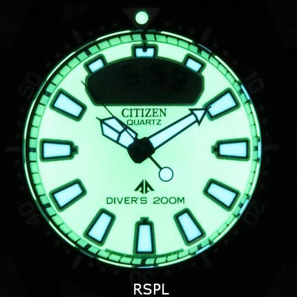 Montre pour homme Citizen Promaster Aqualand avec cadran lumineux à quartz JP2007-17W 200M