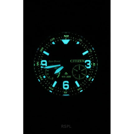 Montre homme Citizen Promaster Land 35e anniversaire chronographe cadran vert Eco-Drive JV1005-02W 200M