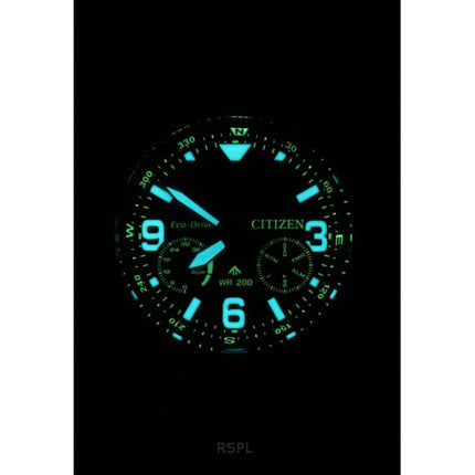 Montre homme Citizen Promaster Land 35e anniversaire chronographe cadran noir Eco-Drive JV1007-07E 200M