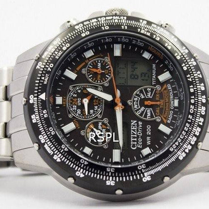 Citizen Skyhawk Eco Drive Radio Controlled JY0010-50E JY0010 Promaster Titanium montre homme