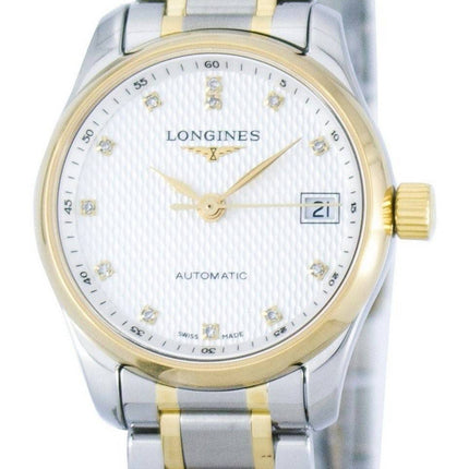 Montre Longines Master Collection automatique Power Reserve diamant Accent L2.128.5.77.7 féminin