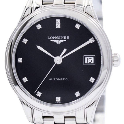 Montre Longines Flagship automatique Diamond Dial L4.774.4.57.6 hommes du Black