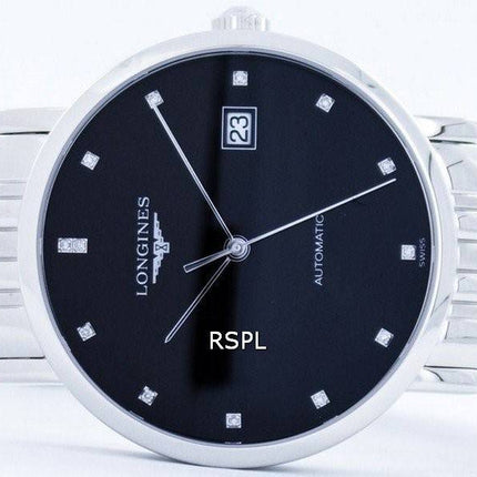 Montre Longines élégant diamant automatique Accent L4.810.4.57.6 Hommes