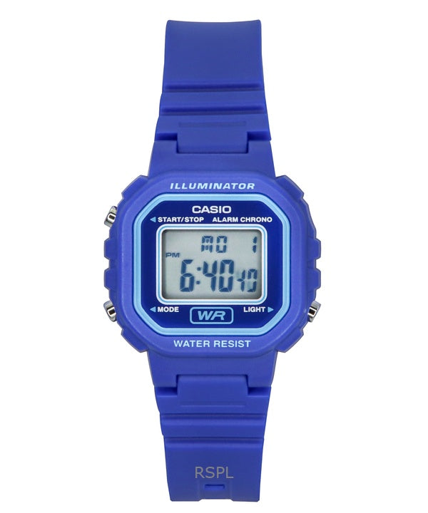 Montre Casio Youth Digital à quartz avec bracelet en résine LA-20WH-2A pour femme