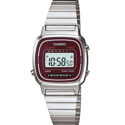 Montre Casio alarme numérique LA-670WA - 4D féminin