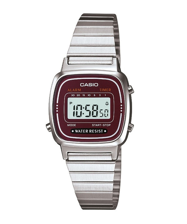Montre Casio alarme numérique LA-670WA - 4D féminin