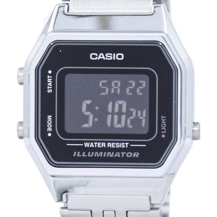 Montre Casio Vintage Illuminator alarme numérique LA680WA-1BDF féminin