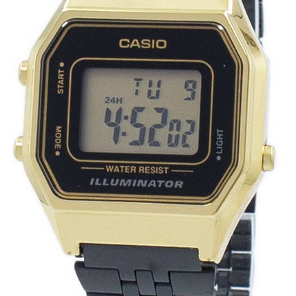 Montre Casio Vintage Illuminator alarme numérique LA680WEGB-1 a féminin