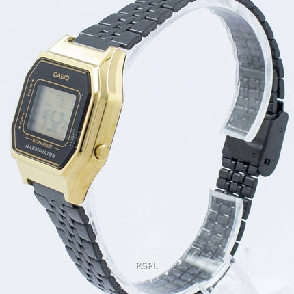 Montre Casio Vintage Illuminator alarme numérique LA680WEGB-1 a féminin