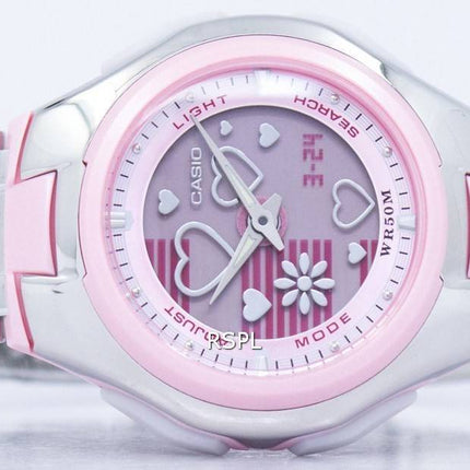 Montre Casio Poptone mondial temps analogique numérique LCF-10D-4AV LCF10D-4AV féminin