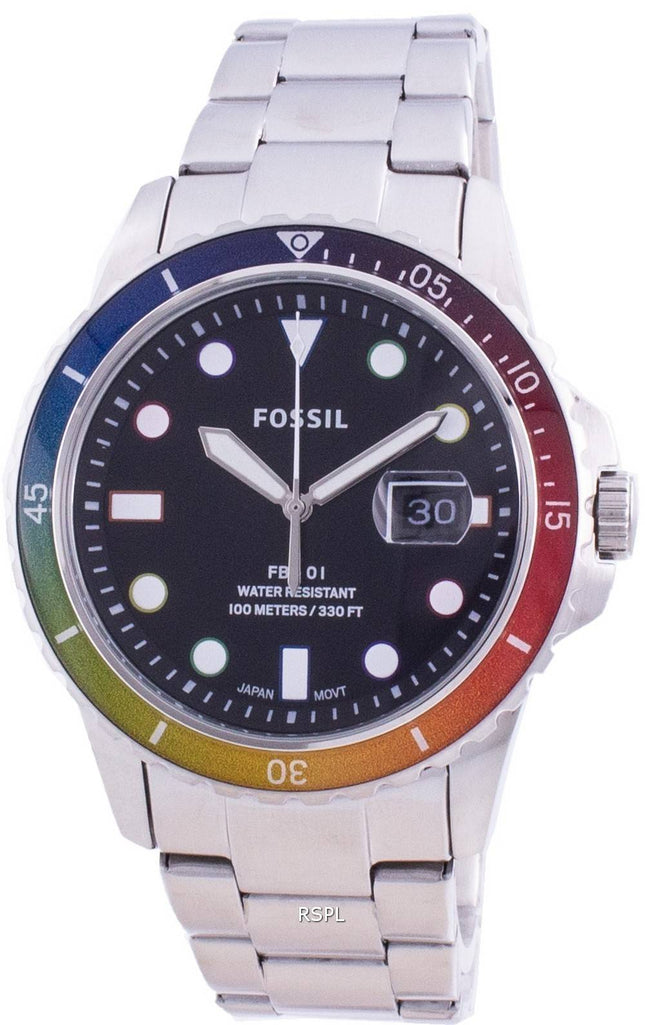 HORSMontre pour homme Fossil FB-01 Pride Limited Edition Quartz LE1108 100M