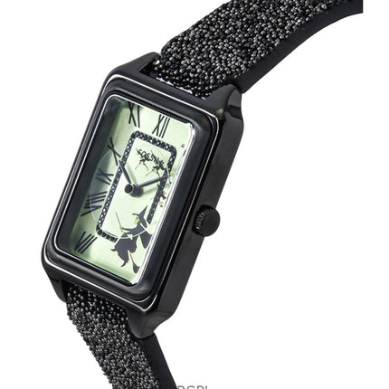Montre femme Fossil Le Magicien d'Oz édition limitée, bracelet en tissu, cadran vert, quartz LE1198
