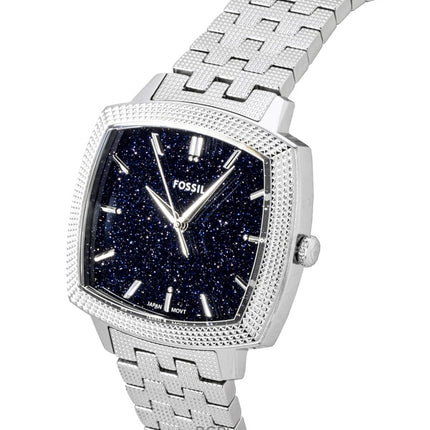 Montre unisexe Fossil Nick Jonas x Machine Luxe Aventurine Édition Limitée Cadran Bleu Quartz LE1216