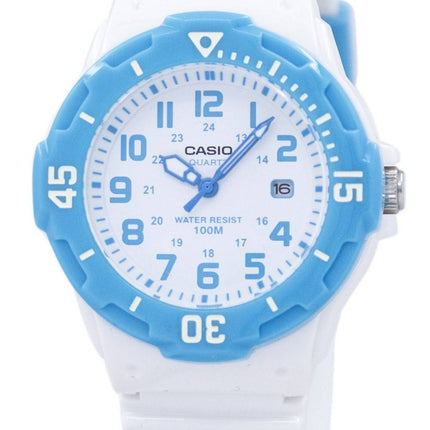 Casio Blanc modem analogique LRW-200H-2BVDF Montre LRW-200H-2BV femmes