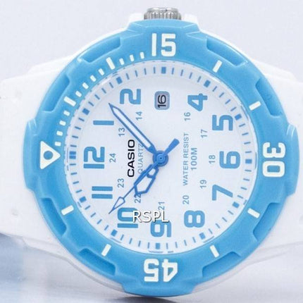 Casio Blanc modem analogique LRW-200H-2BVDF Montre LRW-200H-2BV femmes