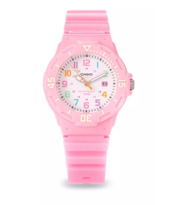 Casio résine rose Bracelet LRW-200H-4B2VDF LRW-200H-4B2V Montre Femme