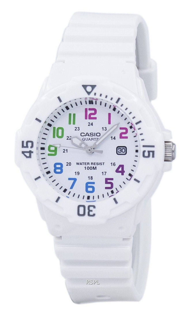 Casio Enticer analogique cadran blanc LRW-200H-7BVDF Montre LRW-200H-7BV femmes