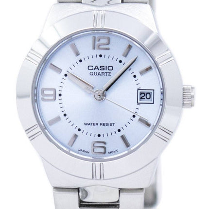 Montre Casio Enticer Quartz analogique cadran bleu LTP-1241D-2ADF LTP-1241D-2 a féminin