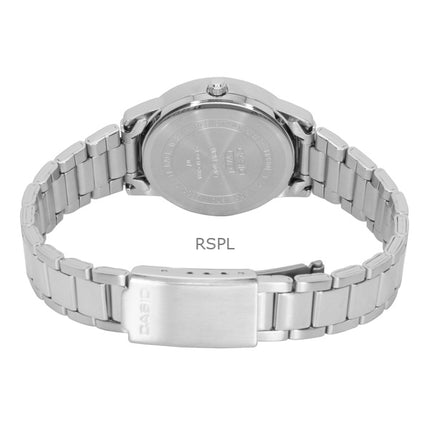 Montre Casio analogique pour femme, cadran bleu menthe, acier inoxydable, mouvement à quartz LTP-1303DD-2AV