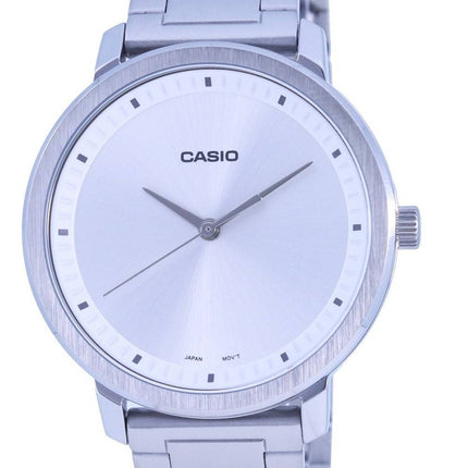 Montre Casio Analogique Cadran Argent Acier Inoxydable Quartz LTP-B115D-7E LTPB115D-7 Montre Femme