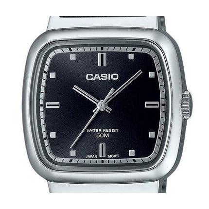 Montre Casio Standard analogique en acier inoxydable avec cadran noir et quartz LTP-B140D-1A pour homme