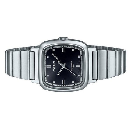 Montre Casio Standard analogique en acier inoxydable avec cadran noir et quartz LTP-B140D-1A pour homme
