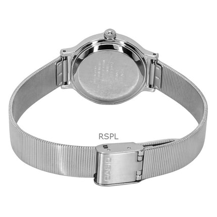 Montre analogique Casio Standard pour femme, acier inoxydable, cadran bleu, quartz, LTP-B170D-2BV