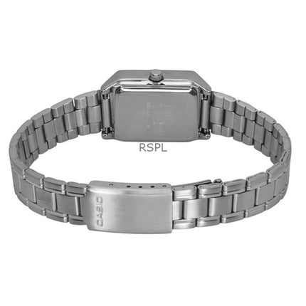 Montre analogique Casio Standard pour femme, acier inoxydable, cadran argenté, quartz, LTP-V007D-7B