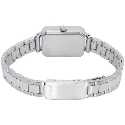 Montre Femme Casio Analogique Acier Inoxydable Cadran Noir Quartz LTP-V009D-1E