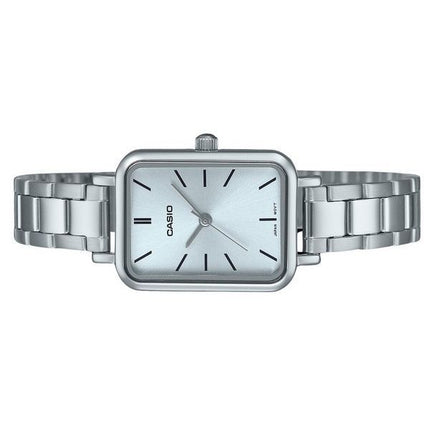 Montre Casio Standard analogique en acier inoxydable avec cadran bleu clair à quartz LTP-V009D-2E pour femme