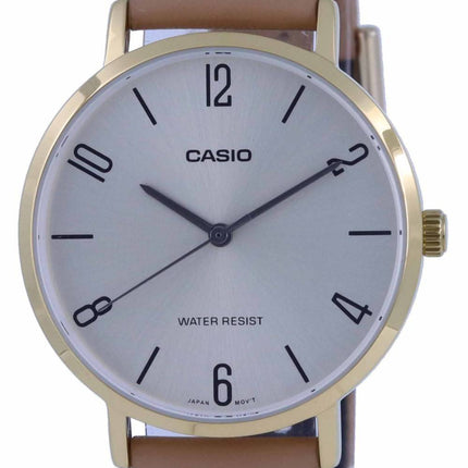 Montre pour femme Casio Standard Leather Strap Quartz analogique LTP-VT01GL-9B2 LTPVT01GL-9