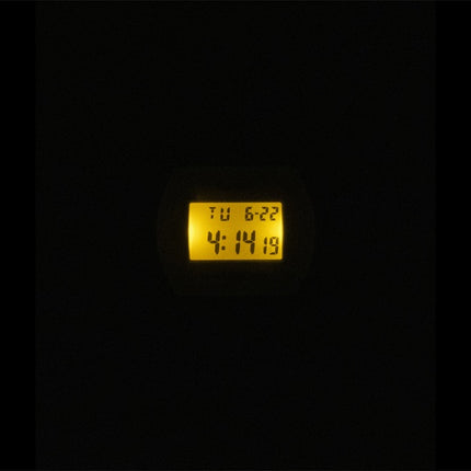 Montre Casio Digital à bracelet en résine, cadran blanc, mouvement à quartz, unisexe LW-204-7A
