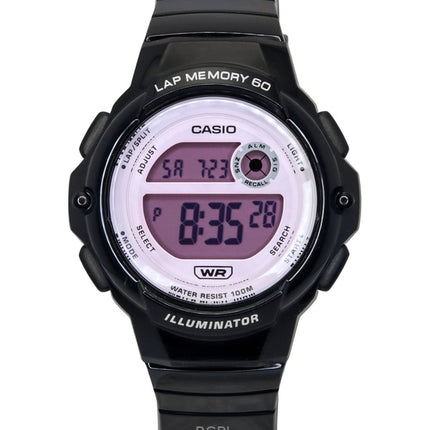 Montre Casio Standard Digital pour femme, bracelet en résine noire, quartz LWS-1200H-1A2V, 100 m