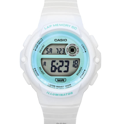 Montre Casio Standard Digital pour femme, bracelet en résine blanche, quartz LWS-1200H-7A3V, 100 m