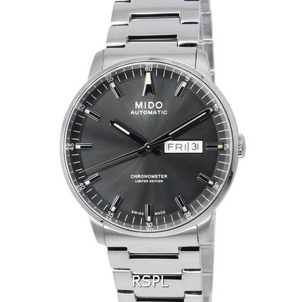 Mido Commander IBA Édition Limitée Chronomètre Cadran Anthracite Automatique M021.431.11.061.02 M0214311106102 Montre Homme