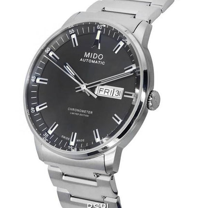 Mido Commander IBA Édition Limitée Chronomètre Cadran Anthracite Automatique M021.431.11.061.02 M0214311106102 Montre Homme