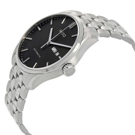 Montre pour homme Mido Belluna Sunray en acier inoxydable avec cadran anthracite automatique M024.630.11.061.00