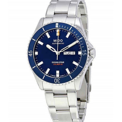 Montre de plongée automatique Mido Ocean Star 200 à cadran bleu M026.430.11.041.00 200M pour homme