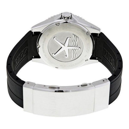 Montre pour homme Mido Ocean Star avec bracelet en caoutchouc et cadran noir automatique M026.430.17.051.00 200M